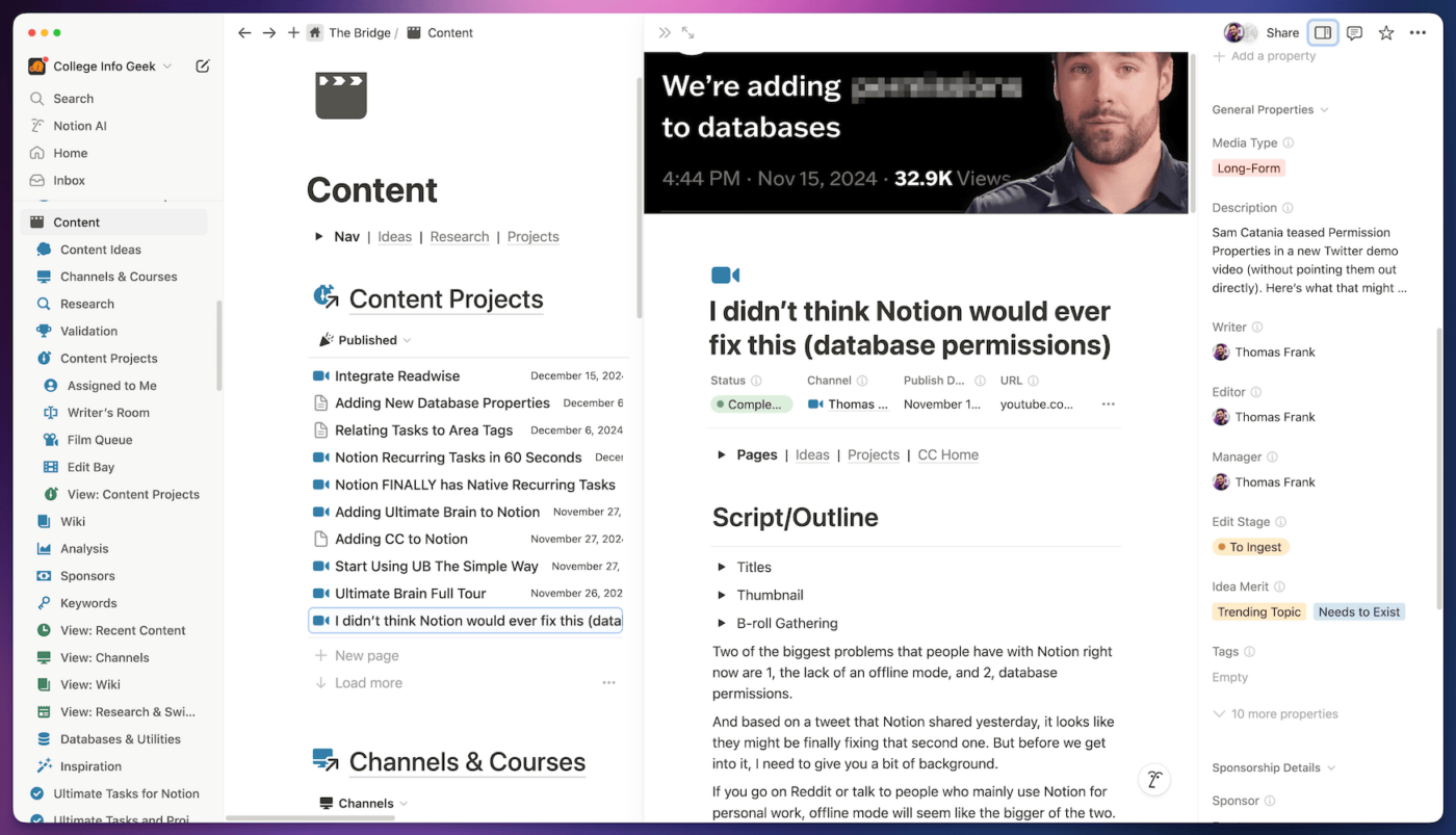 Notion above the fold