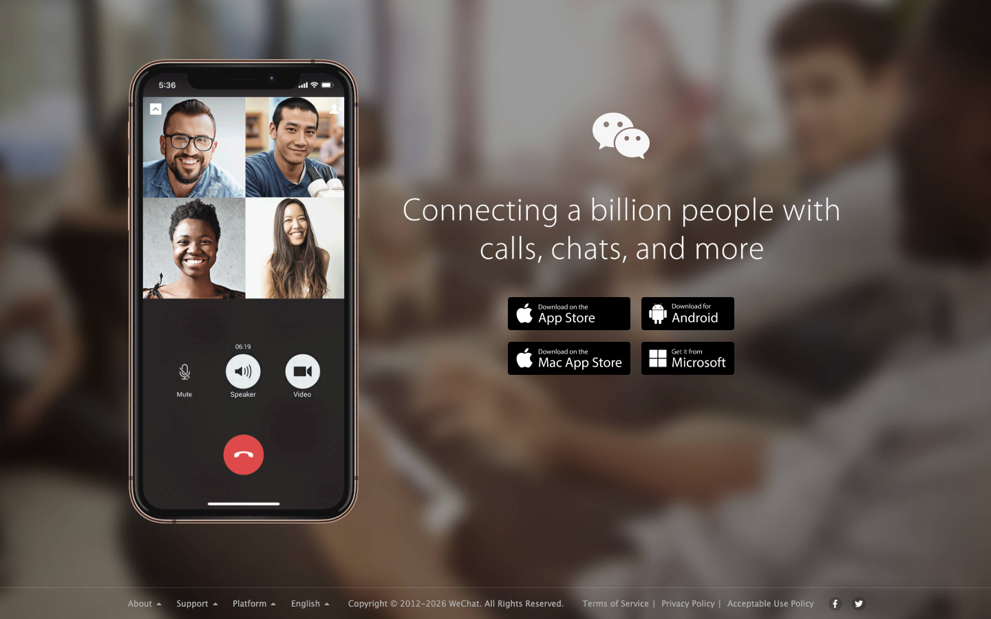 WeChat mid-page